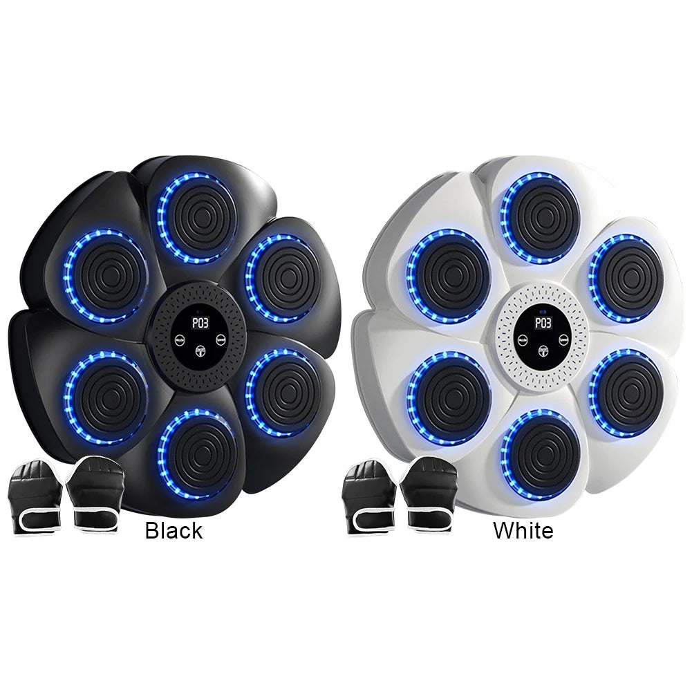 Smart Music Boxing Trainer - Bluetooth Wall Target for Family Home Fitness