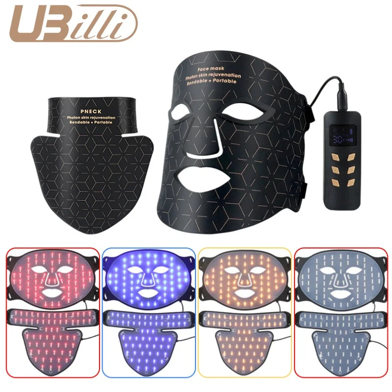 LED Photon Beauty Infrared Face and Neck Mask