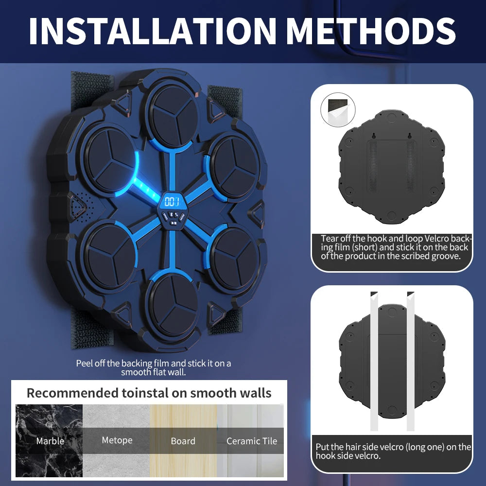 Smart Music Boxing Trainer - Wall Target for Kids & Adults