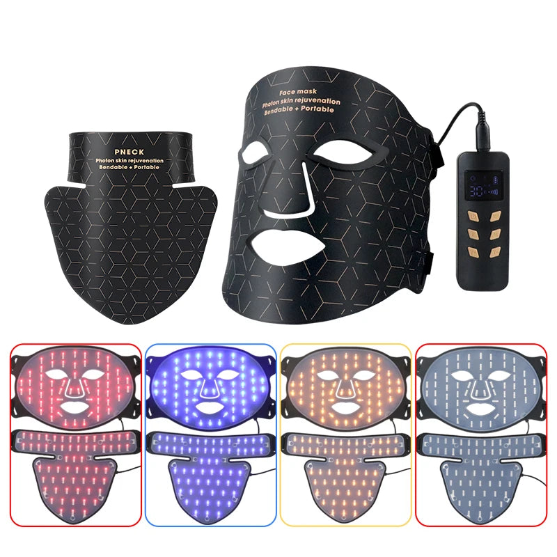 LED Photon Beauty Infrared Face and Neck Mask