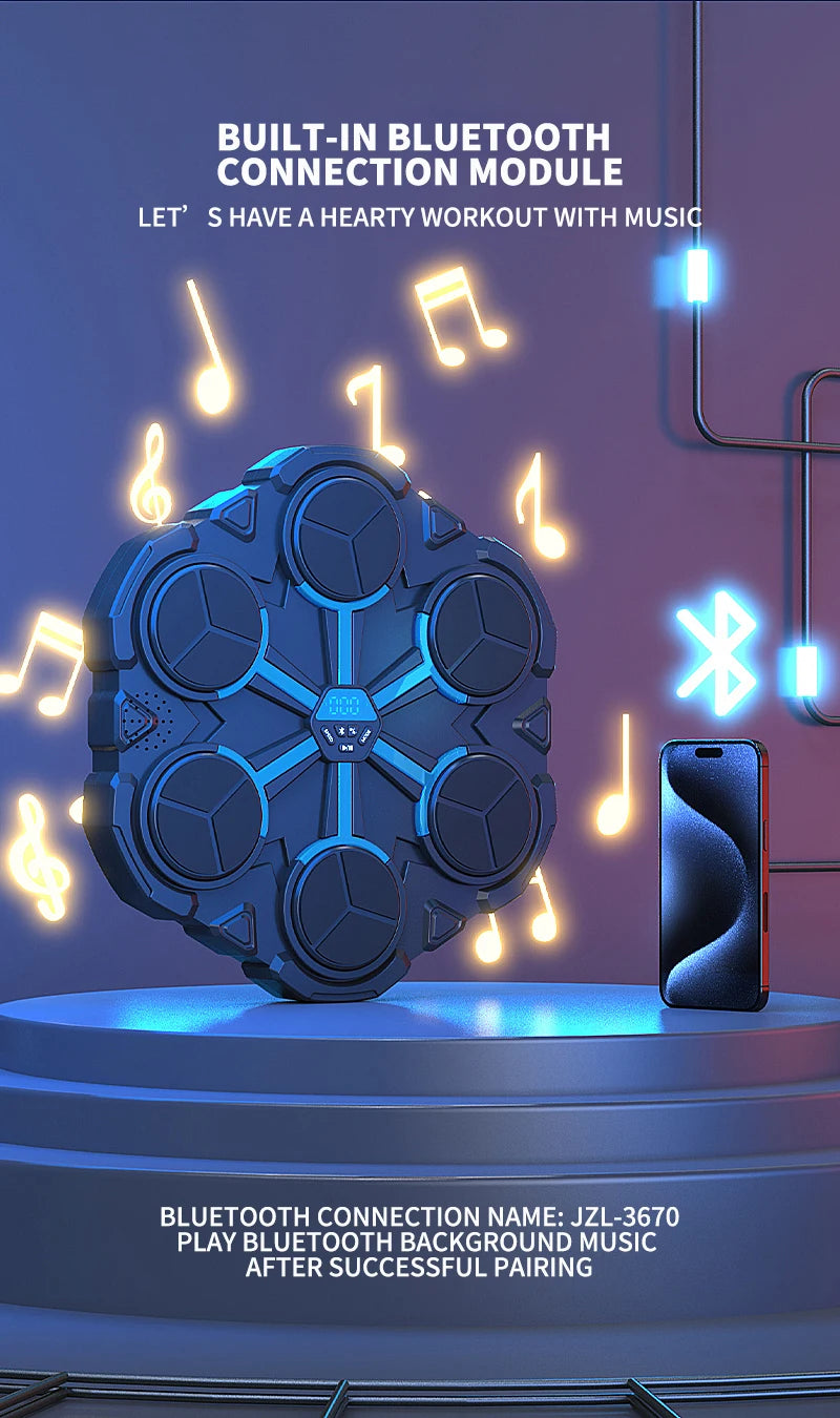 Smart Music Boxing Trainer - Wall Target for Kids & Adults