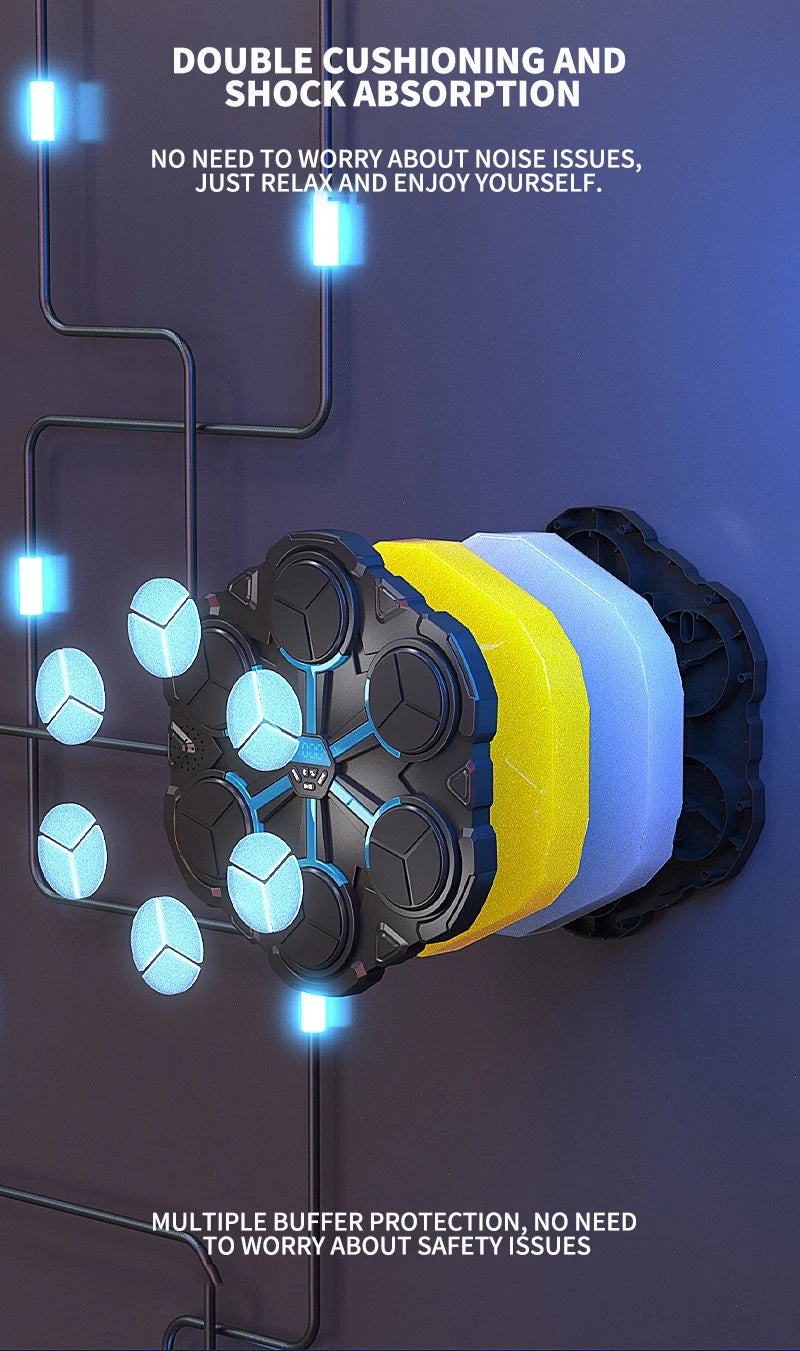 Smart Music Boxing Trainer - Wall Target for Kids & Adults