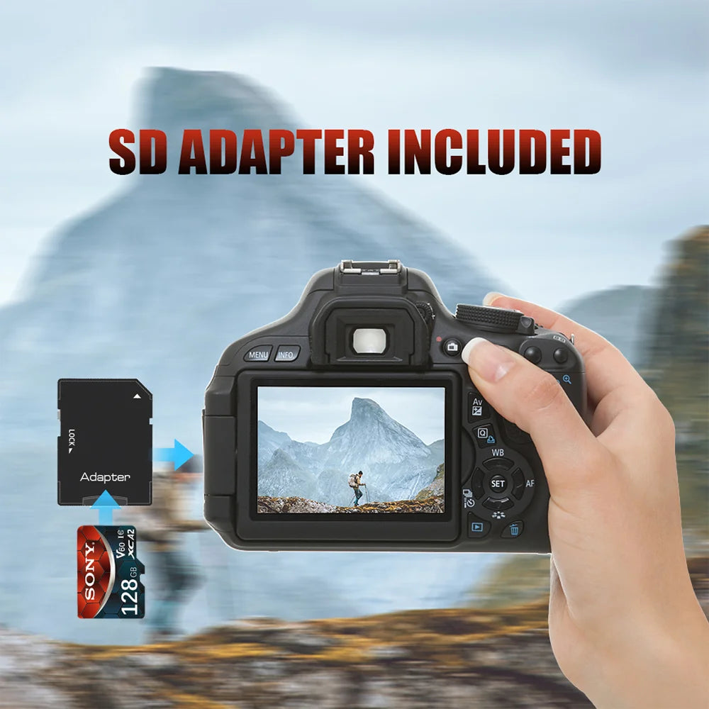 Sony Extreme V60 U3 A2 C10 microSDXC Memory Card – Ultra High-Speed 4K | 128GB / 256GB / 512GB / 1TB / 2TB