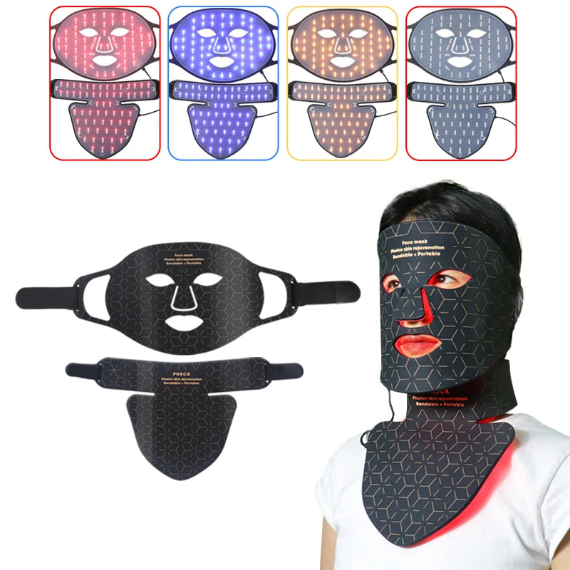 LED Photon Beauty Infrared Face and Neck Mask