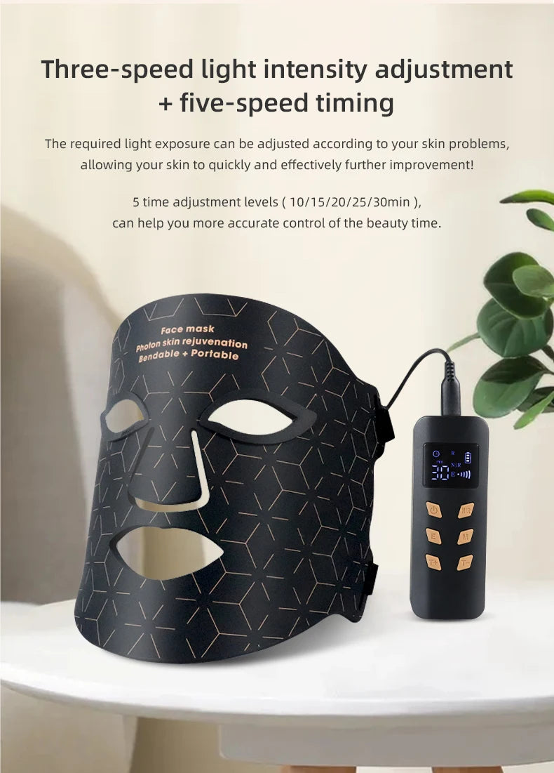 LED Photon Beauty Infrared Face and Neck Mask